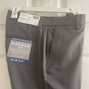 Light gray slim fit dress pants